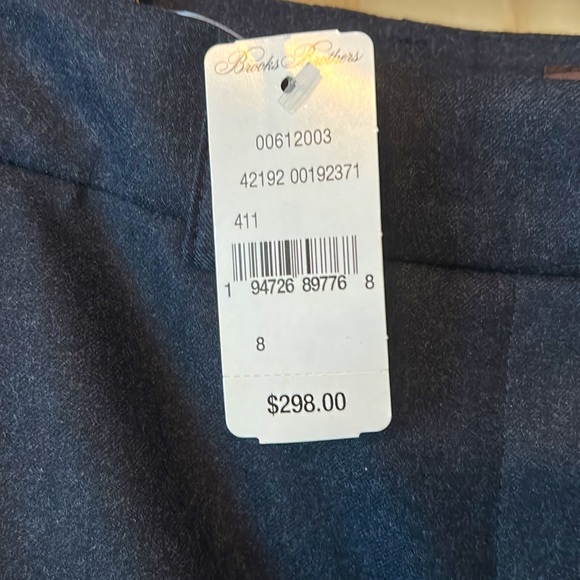 NWT Brooks Brothers Vitale Barbers Canonico Italian Dress Pants women’s size 8 - Picture 2 of 7